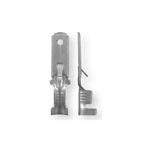 Terminal macho retén latón estañado para cable 0,5 - 2 mm²